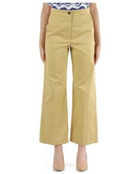 Marella - Pantalones de algodón elástico estilo nabis - Lyst