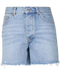 BOSS - Jeans-shorts gealea im used-look - Lyst
