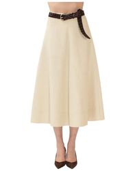 P.A.R.O.S.H. - Midi Skirts - Lyst