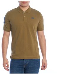 La Martina - Tops ,Groen ,Polo Shirt Met Korte Mouwen En Iconisch Borduursel - Lyst