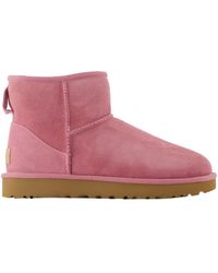 UGG - Schoenen ,Roze ,Wol Classic Mini Ii Boot - Lyst