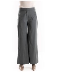 H2O - Broeken ,Grijs ,Polyester Blauwe Avion Wijde Broek - Lyst
