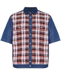 DSquared² - Geruit Denim Overhemd - Lyst