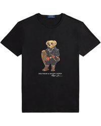 Ralph Lauren - Graphic Bear Print T-Shirt - Lyst