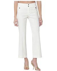 Etro - Jeans ,Wit ,Bootcut Jeans Met Taille Details - Lyst