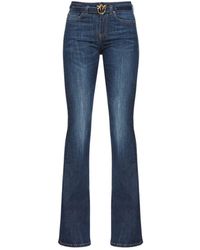 Pinko - Jeans in denim elasticizzato a zampa - Lyst