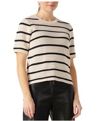 SELECTED - Truien & Vesten ,Katoen Gebreid O-Hals T-Shirt - Lyst