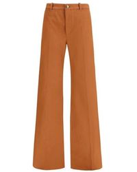 Chloé - Katoenen Wijde Broek - Lyst