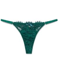Agent Provocateur - Ondergoed ,Groen ,Polyester Solanna String - Lyst