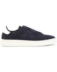 Kiton - Schoenen ,Blauw ,Leer Fits Sneakers - Lyst