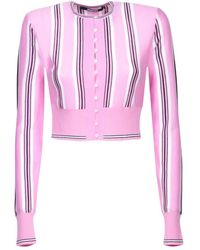 Jacquemus - Truien & Vesten ,Roze ,Leer Le Cardigan Spiaggia - Lyst