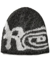 ROA - Fitness ,Veelkleurig ,Wol Vortex Mohair Beanie - Lyst
