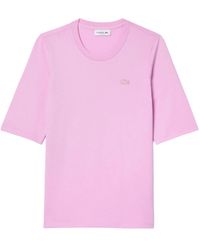 Lacoste - Rosa t-shirts und polos - Lyst
