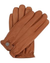 Kazar - Braune Lederhandschuhe Mit Touchscreen-Funktion - Lyst