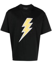 Neil Barrett - T-shirt e polo con ricamo thunderbolt - Lyst