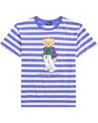 Polo Ralph Lauren - Baumwoll-t-shirt mit polo bear - Lyst