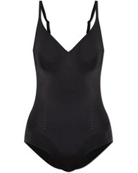 Heist Studios - Ondergoed ,Zwart ,Katoen Sculpt Perforated Outer Bodysuit - Lyst