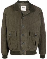 Valstar - Jassen ,Groen ,Wol Ino High Neck Suede Jacket - Lyst
