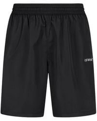 Off-White c/o Virgil Abloh - Badmode ,Zwart ,Polyester Surfer Strand Bermuda Shorts - Lyst