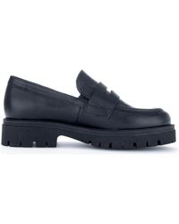 Gabor - Schwarze geschlossene loafers - Lyst