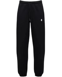 Marcelo Burlon - Broeken ,Zwart ,Katoen Cross Relax Trainingsbroeken - Lyst