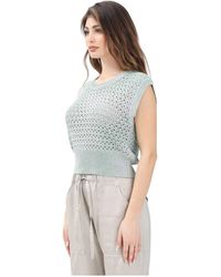Akep - Sleeveless Tops - Lyst