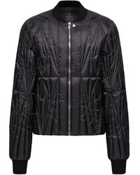 Moncler - Jassen ,Zwart ,Polyester Geocamo Flight Bomber Jacket - Lyst