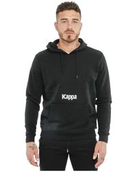 Kappa - Hoodies & Sweatvesten ,Zwart ,Katoen Hoodies - Lyst