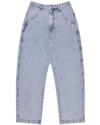 Munthe - Lichtblauwe Cargo Broek Shimo 1420/24405 - Lyst