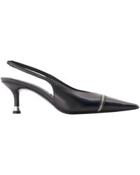 Alexander Wang - Schoenen ,Zwart ,Leer Akilita Slingback Pumps Met Rits - Lyst