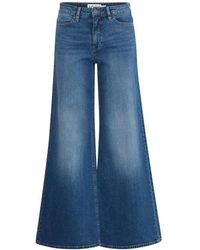 Ichi - Wide Jeans - Lyst
