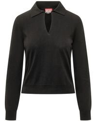 DIESEL - V-Neck Knitwear - Lyst