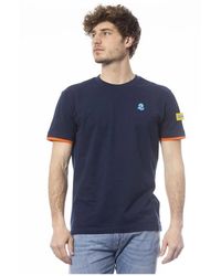 INVICTA WATCH - Tops ,Blauw ,Katoen Katoenen Ronde Hals T-Shirt - Lyst