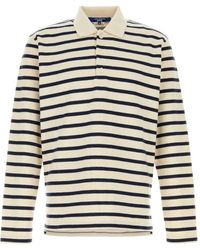 Junya Watanabe - Tops ,Veelkleurig ,Katoen Geborduurde Katoenen Oversized Polo Shirt - Lyst