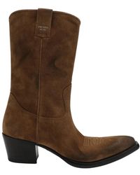 Prada - Cowboy & Biker Boots - Lyst