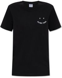 Paul Smith - T-shirt mit gesticktem logo - Lyst