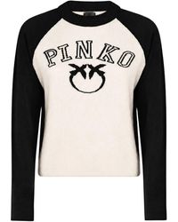 Pinko - Truien & Vesten ,Zwart ,Wol Amsterdam Maglia Blend - Lyst