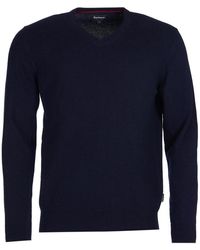 Barbour - V-Neck Knitwear - Lyst