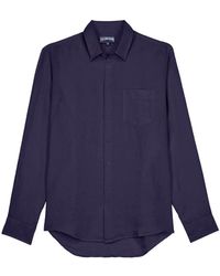 Vilebrequin - Linen Shirt Solid - Lyst