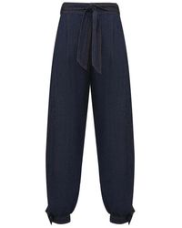 Zimmermann - Aster Denim Harem Pant - Lyst