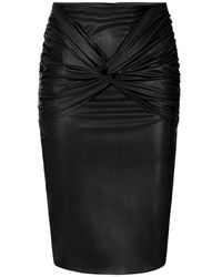 Elisabetta Franchi - Draped Midi Skirt - Lyst