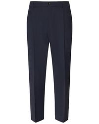 BE ABLE - Broeken ,Blauw ,Wol Rechte Broek - Lyst
