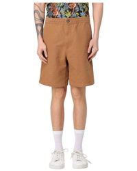 A.P.C. - Schwarze Canvas Shorts Mit Lockerer Passform - Lyst