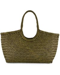 Dragon Diffusion - Tassen ,Groen ,Leer Nantucket Big Woven Tote - Lyst