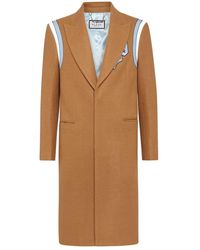 Philipp Plein - Jassen ,Wol Wool Long Coat Gothic Plein - Lyst