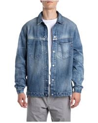Replay - Indigo denim jacke - Lyst