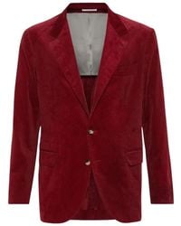 Brunello Cucinelli - Fluwelen Blazer - Lyst