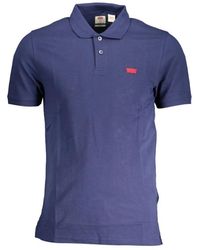 Levi's - Tops ,Blauw ,Katoen Blauw Katoen Mannen Polo - Lyst