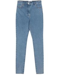 Moschino - Jeans ,Blauw ,Katoen Blauwe Skinny Jeans Casual Stijl - Lyst