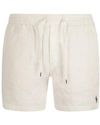 Ralph Lauren - Shorts deckwash bianchi per uomo - Lyst